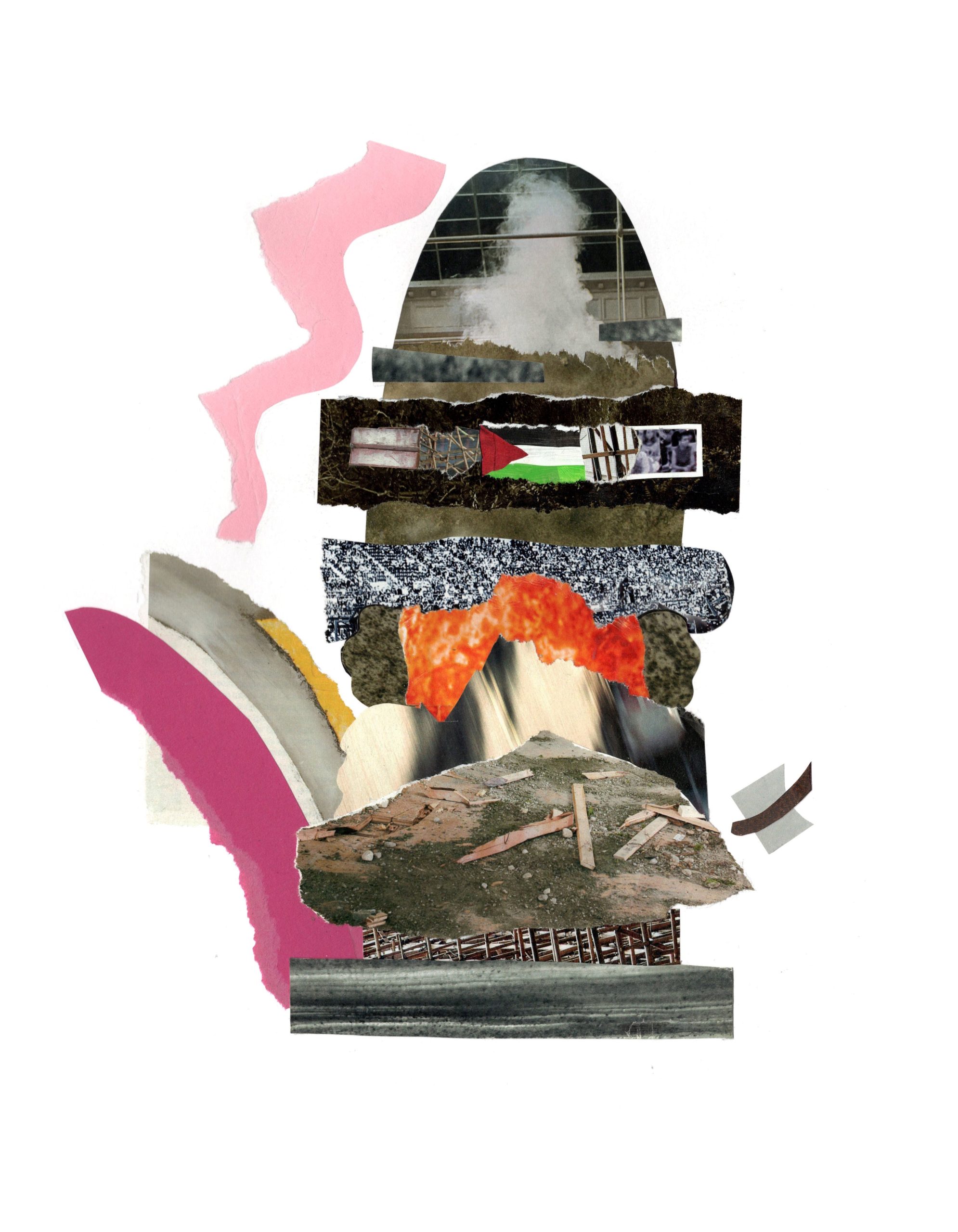 Collage entitled Pyre